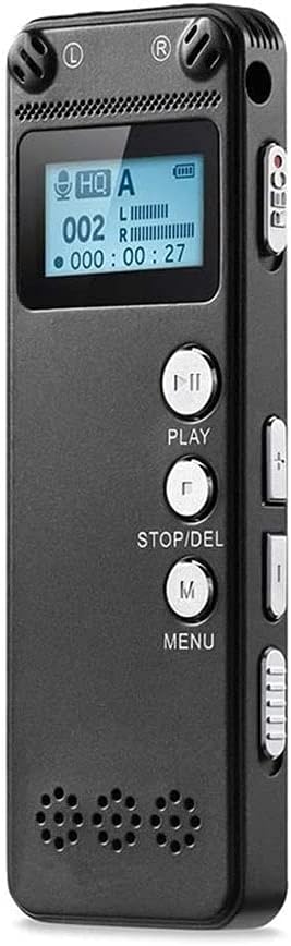 8GB Digital Voice Recorder Voice Activated Recorder with Playback - Upgraded Small Tape Recorder for Lectures, Meetings, Interviews, Mini Audio Recorder USB Charge, MP3
