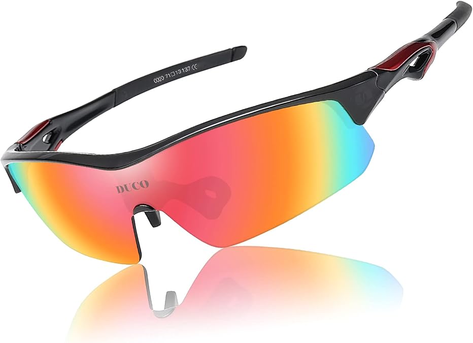 DUCO Sports Polarized Sunglasses for Men Women Running Sunglasses Fishing Cycling Baseball Glasses UV400 Protection DC0023