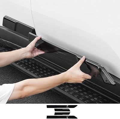 Body Side Molding for 2024-2025 Toyota Land Cruiser 250 & 1958 Prado LC250 Door Side Skirt Trim Aerodynamic Scratch Protection Upgrade Black Knight Off-Road Kit Exterior Modification Accessories