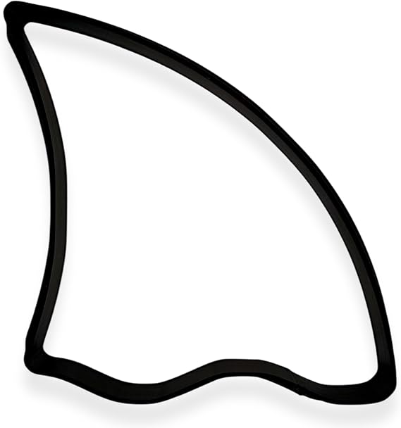 Shark Fin Cookie Cutter with Easy Push Design