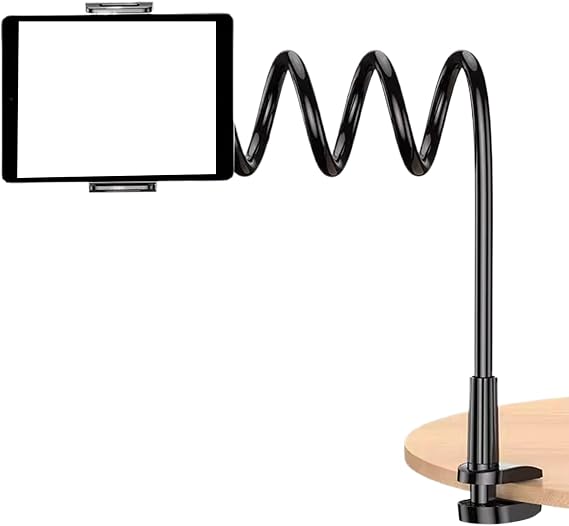 Gooseneck Phone Holder 360-Degree Adjustable Gooseneck Arm Clamp Hands-Free