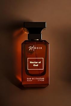 NOIR Nectar of Oud Eau de Parfum for Men Intense Oud Scent with Saffron, Cedar, Patchouli & Spiced Raspberry | Long lasting - 80ml