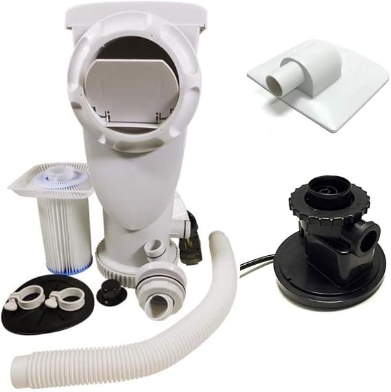 Summer Waves SFX1000/SFX1500+ Filtration Pump with Vacuum Adapter | 1000 GPH Pool Filter Pump with Vacuum Adapter