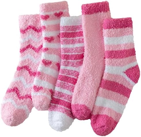 Valentines Day Gifts for Her Fuzzy Socks for Women, Warm Cozy Socks for Womens