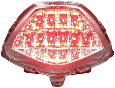 Integrated Sequential LED Tail Lights Clear Lens fits Honda CBR250R 2011-2013, CB300F 2015-2018, and CBR300R 2015-2022