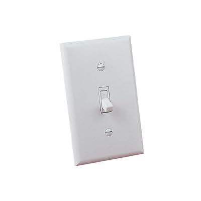 Rasmussen Wired OnOff Wall Switch for Gas Fireplace with 20 Ft Wire, Wall Mounted On Off Fireplace Control Switch for Millivolt Valves with Cover Plate RAS-WS-1