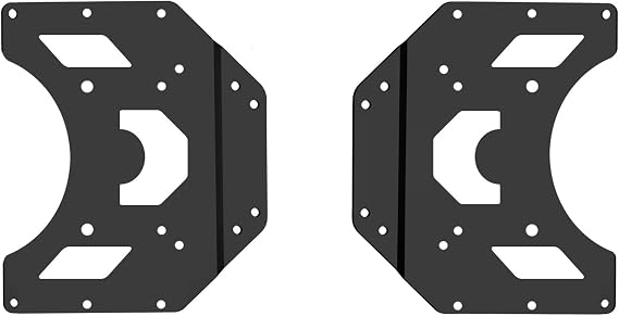 IFCASE VESA Conversion Plate Adapter for Monitor Arm, TV Wall Mount, Adjustable Extension VESA Panel 75mm 100mm to 200x200mm 200x300mm 200x400mm (Black)