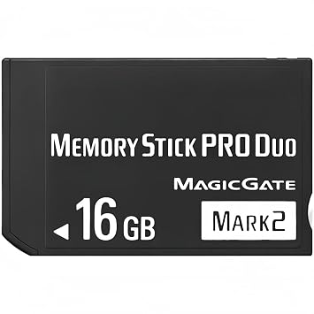 High-Speed 16GB Memory Stick Pro Duo MARK2 Optimized Compatibility for PSP1000/2000/3000, Cyber-Shot DSC, DSLR & Handycam