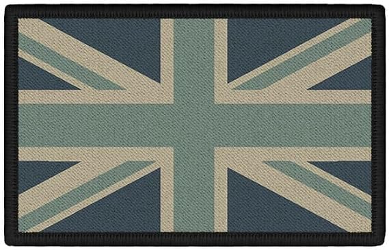 Copytec Patch Union Jack Olive Camouflage Forest UK United Kingdom 7.5 x 4.5#38949