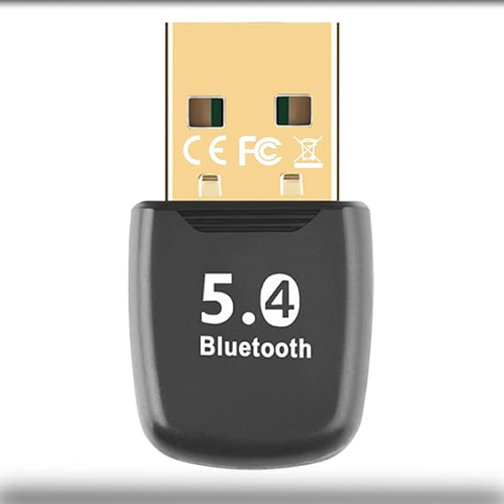 USB Bluetooth 5.4 Adapter for PC, Plug & Play for Windows 11/10/8.1/7