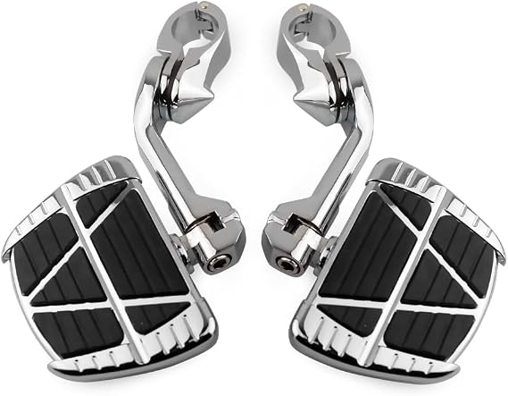 Motorcycle Highway Pegs 1 1/4-Inch Crash Bar Foot Rests BIG Pegs fit 1.25"" Engine Guard Parts Replacement