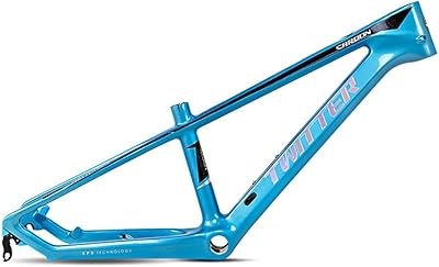 TUJISEK Carbon Fiber Frame Cross Country Mountain Bikes Frame 20 BMX Frame Disc Brake QR 135MM Internal Routing for Boys and Girls