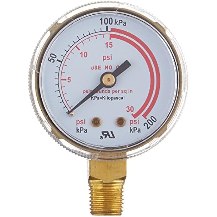 Hobart 770127 OxyAcet,Gauge Low Pressure,PsiApa,LpAcetylene