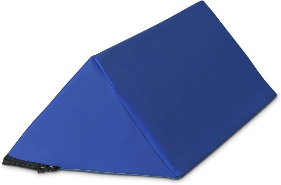 NYOrtho Positioning Wedge 45 Bed Wedge Pillow for Pressure Relief & Alignment Side Sleeping Support for Elderly, Coccyx, Hip & Spine Stability, Wipeable Non-Slip Cover 17x8x8 in