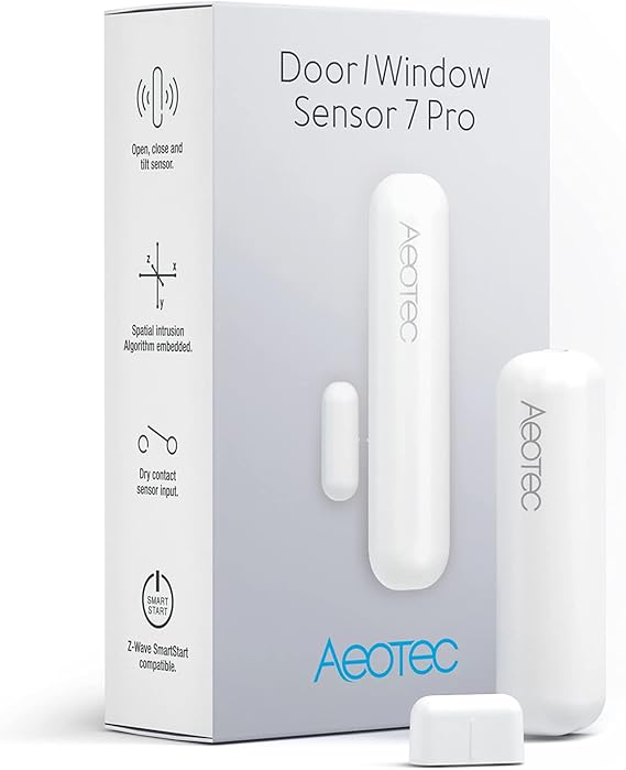 Aeotec ZWA012 Z-Wave Plus v2 Door / Window Sensor 7 Pro, Gen7