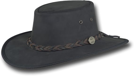 Barmah Hats Squashy Bronco Leather Hat - Item 1022
