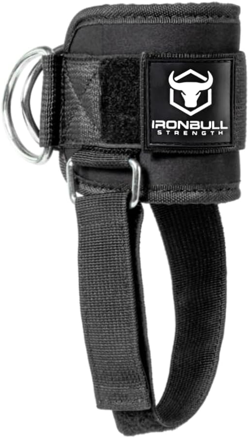 Women's Kickback Ankle Strap for Cable Machines & Resistance Bands: Gym & Home Workout Cuff Attachment for Leg Extensions, Kickbacks, Hip Abductors - Booty Exercises" (Single, Black)