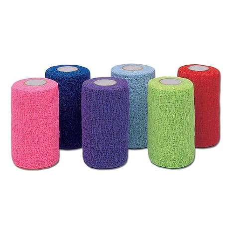 Coflex 3400Cp-018 Cohesive Compression Bandage Box of 18, 4" X 5 Yds, Assorted