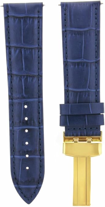 Ewatchparts 17MM-24MM GENUINE REPLACEMENT LEATHER WATCH BAND STRAP WITH CLASP COMPATIBLE WITH TISSOT