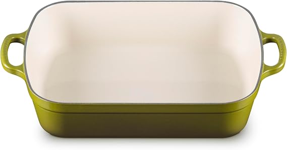 Le Creuset Enameled Cast Iron Rectangular Roaster, 5.25 qt., Olive