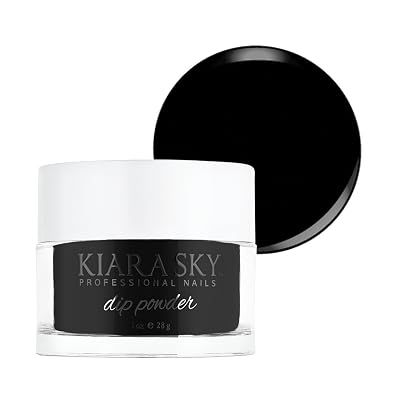 Kiara Sky Dip Powder, Black To Black, 1 Ounce
