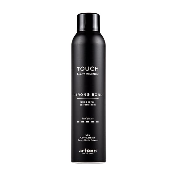 Artego TOUCH Strong Bond Fixing Spray (8.5 oz) Extreme Hold Hairspray for Long-Lasting Volume, Control & Frizz Protection