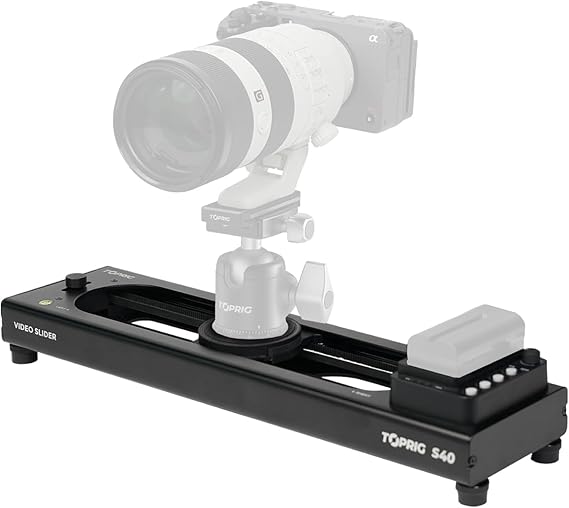Accsoon Toprig S40 Camera Slider,15inch Speed Control,Time-Lapse,AB Points Setting,App Control,120 Panoramic Shooting