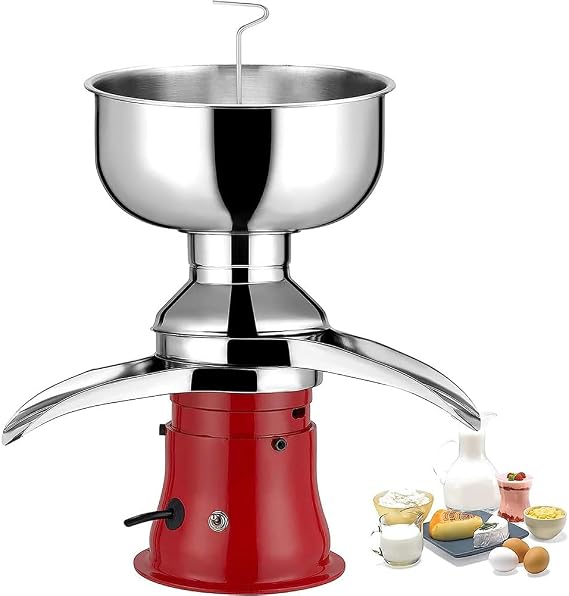 Electric Cream Separator, 50L/H Milkcream Centrifugal Separator, Professional Cream Butter Milkshake Separator, Sheep/Goat Milk Separator