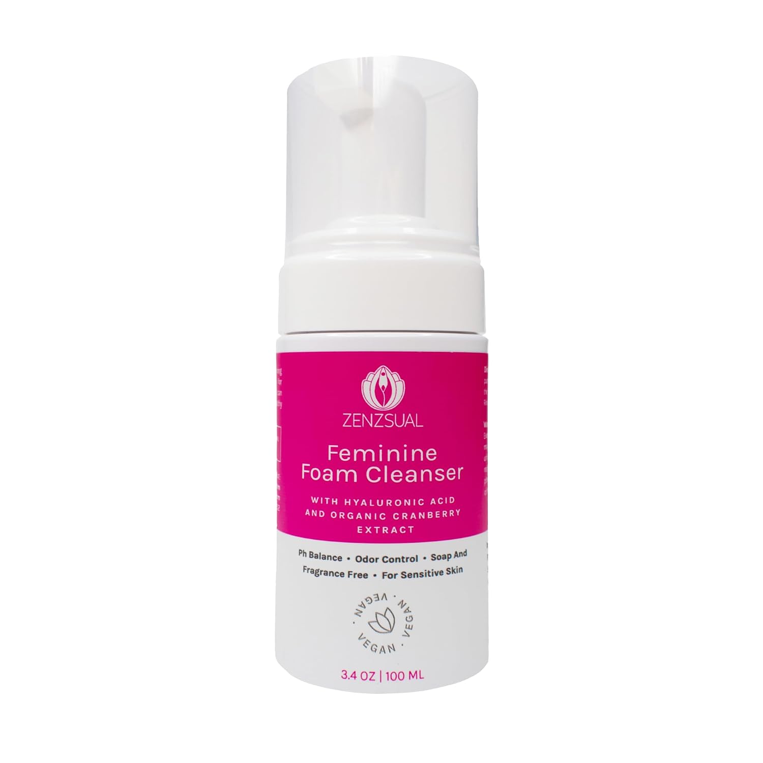 ZENZSUAL Feminine Foam Cleanser with Hyaluronic Acid