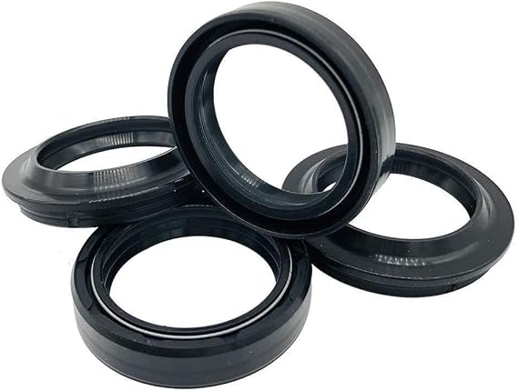 2 Pack Front Fork And Dust Seal Kit 56-132 for Bmw K75, For Honda Cbr600Rr, For Buell Xb9R, Rubber Black, Motorcycle Repair