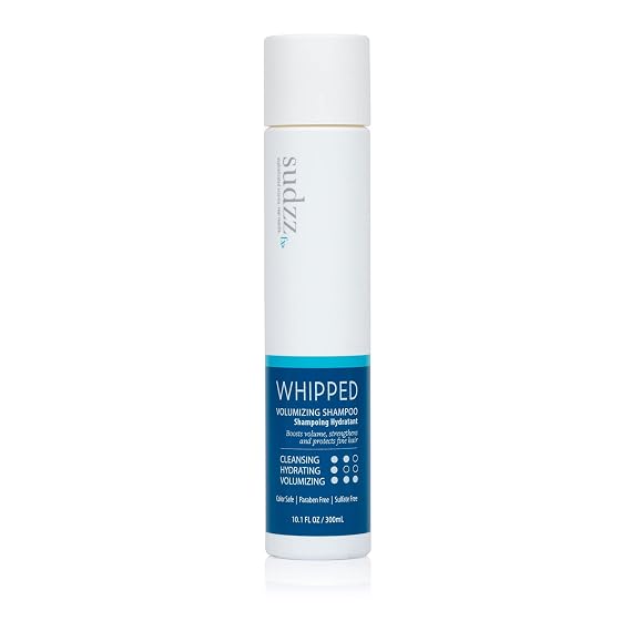 SUDZZFX Whipped Creme & Honey Volumizing Shampoo - For Men & Women - Protect & Repairs Damaged Hair - Silky and Smooth Shampoo for Dry Hair - Sulfate Paraben Free- 10.1 Fl Oz