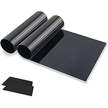 2Pcs 59.06x7.87 Windshield Tint Strip, 5% VLT Sun Shading Heat & UV Protection Car Windshield Tint Strip, Sun Visor Tint Film for Blocking Light and Reducing Glare, Include 2 Squeegee