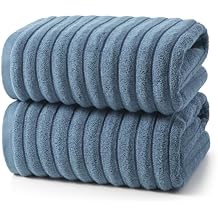 REDKISS 2 Pack Large Bath Towels 3163 inches, 100% Cotton, Super Soft and Absorbent, Quick-Dry Towels, Perfect for Bathroom,Plush Shower Towels-Blue