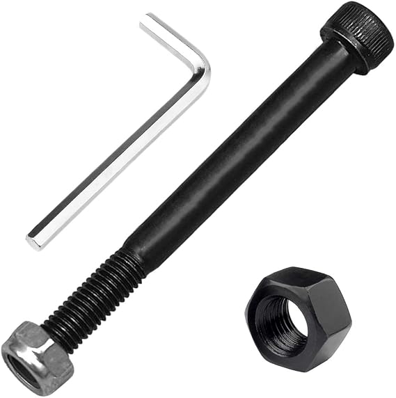 Pro Scooter Axle M8 8mm X 28mm-130mm Multiple Size 12.9 Grade Carbon Steel for Front Rear Wheel Freestyle Scooter Grinds