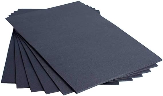 House of Card & Paper A4 160 gsm Card - Black (Pack of 50 Sheets)