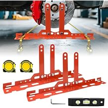 Wheel Alignment Tool Kit with 2 Measuring Tapes Heavy Duty Toe Plates, Automotive Alignment Tools for Car, Truck, SUV Camber Alignment Tool Alternative for Measuring Wheel Toe