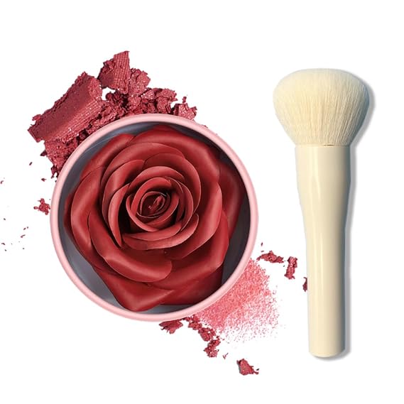 Red Rose Blush With Brush, #01