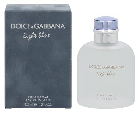 Dolce & Gabbana Eau de Toilettes Spray, Light Blue, 4.2 Fl Oz For Men or/and Pour Homme