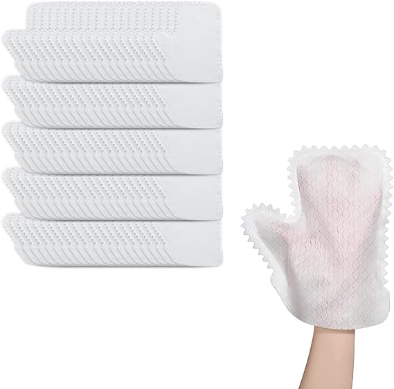 Drkicsy Multipurpose Washable Dusting Gloves, Household Cleaning Duster Gloves, Household Dust Removal Microfiber Gloves (100, White)