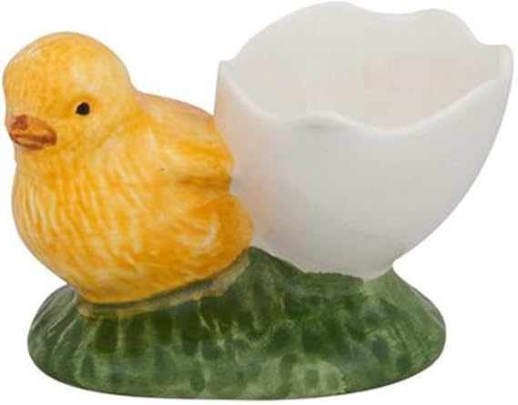 Bordallo Pinheiro Chickie Egg Cup, Eggshell with Whole Chick