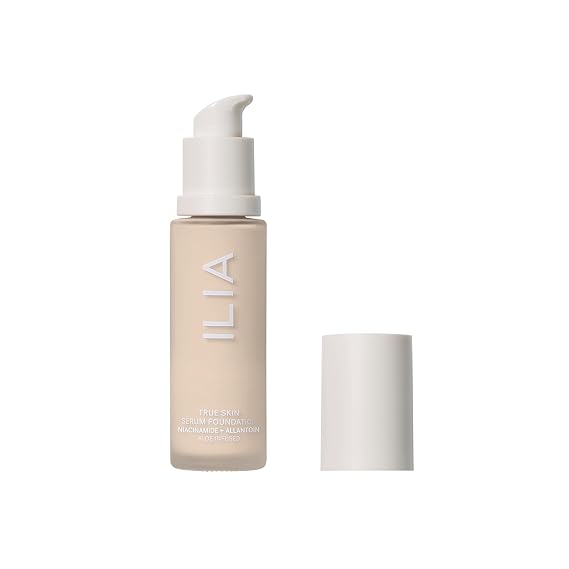 ILIA - True Skin Serum Foundation (Mindoro SF.25, 1 fl oz | 30 ml) | Medium Coverage | Natural Finish | Smoothing Skincare Ingredients | Safe for Sensitive Skin, Clean, Cruelty-Free & Vegan