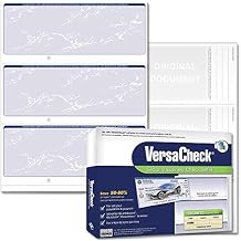 VersaCheck Secure Checks - 750 Blank Business Checks - Blue Prestige - 250 Sheets Form #3000-3 Per Sheet