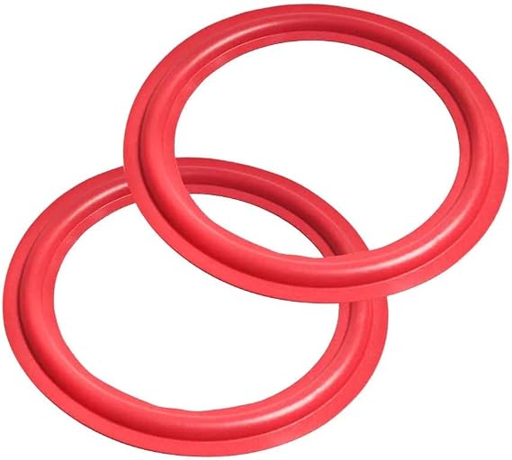 2pcs 8/10/12" Red Speaker Foam Surround Subwoofer Woofer Speaker Repair DIY. Part Sponge Ring Side Color: 12 Inch, Size: 2pcs
