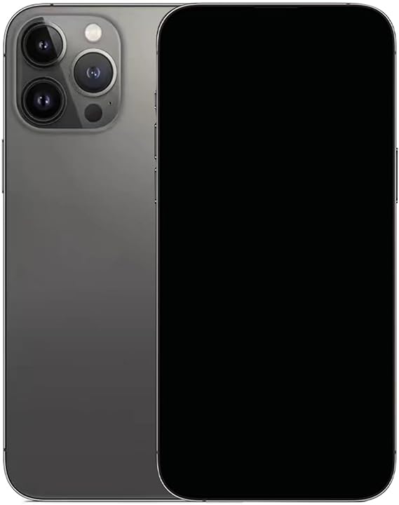 Dummy Phone Display Model Compatible with Apple iPhone 13/13 Pro Max, No-Logo and Non-Working Fake Phone (13PM-Black_BlackScreen)