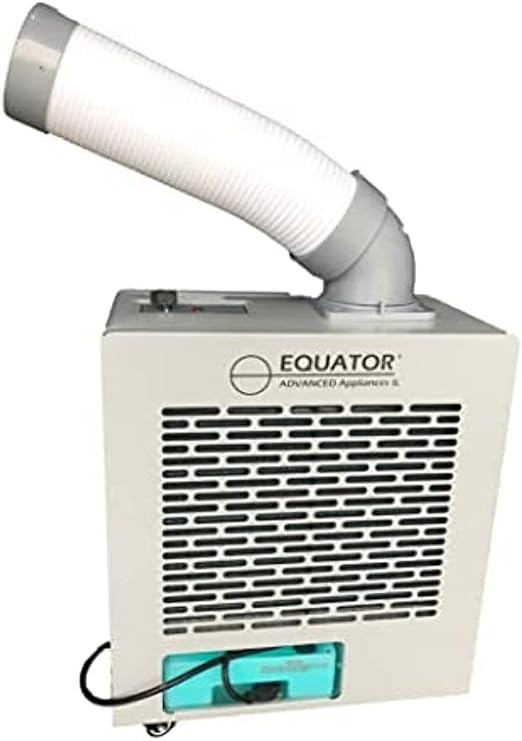Equator Outdoor Spot Air Conditioner - Waterproof with Casters, Silver