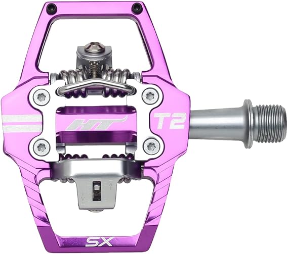 HT Components T2-SX Pedals - Dual Sided Clipless with Platform Aluminum | bike-pedals