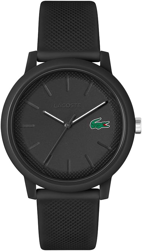 Lacoste Analogue Quartz Watch for Men or Women from The Lacoste.12.12. Collection, Featuring a Stylish Silicone Bracelet with Petit Piqué Texture