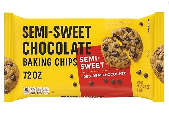 Semi-Sweet Chocolate Chips, 72 oz (1 Pack)