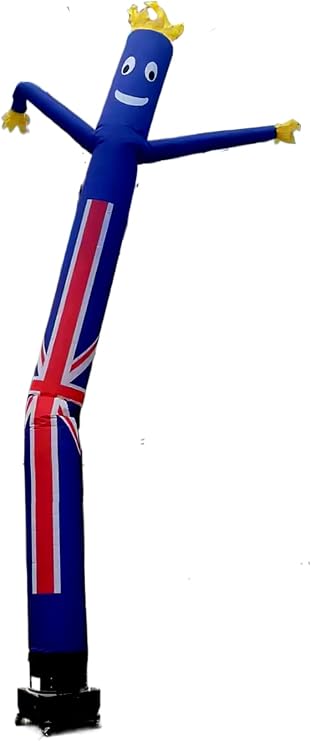 Inflatable Tube Man Sky Puppet Dancer - Funny Wacky Waving Inflatable Tube Guy for Festival Advertisement(No Blower) (British flag)