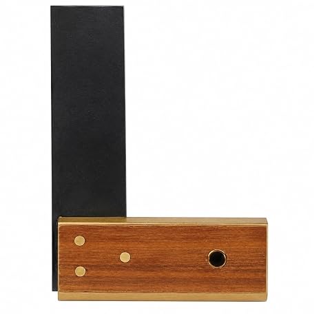 WEDGE Mini Carpenter Square | 4" Precision Tool | Durable Wood & Metal Build | Versatile for Framing & Panelling | Compact Toolbox Fit with +/- 2 Accuracy